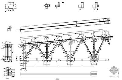 梯形钢屋架节点设计 结构机械钢结构施工 第1张