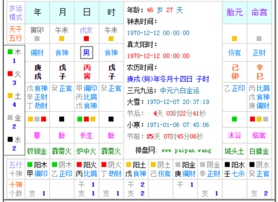 怎么算出五行缺什么