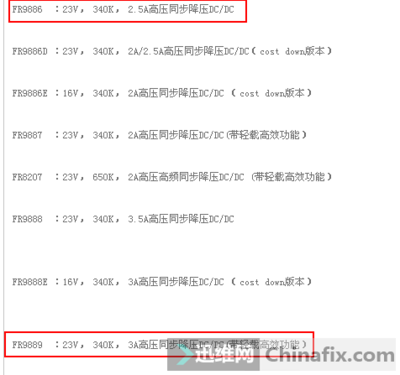 fr9886用什么代换