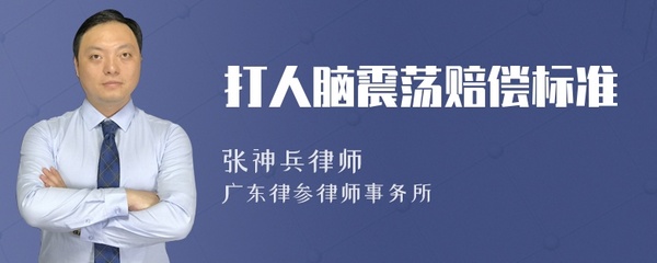 脑震荡赔偿标准