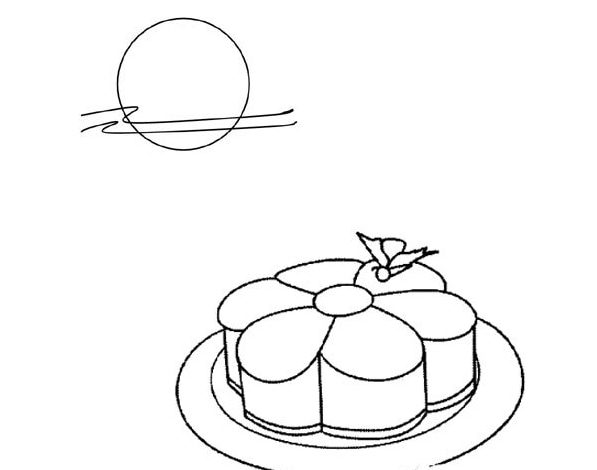 中秋节月亮简笔画-月亮升起来了(3)