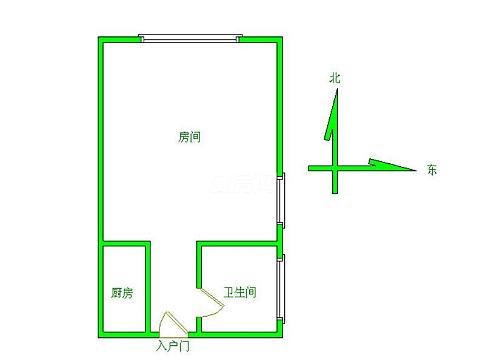 厕所对正对着厨房门