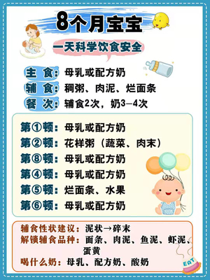 宝宝一岁辅食和奶时间