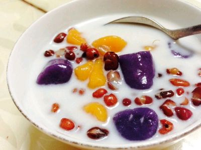 芋圆奶茶的制作方法