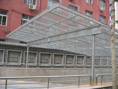 钢结构玻璃雨棚价格