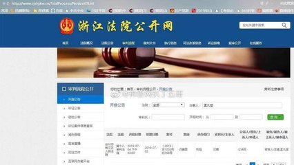 浙江省法院公开网