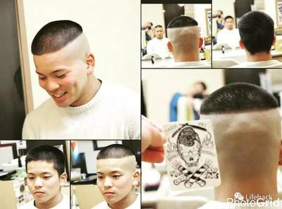 最近流行的发型男