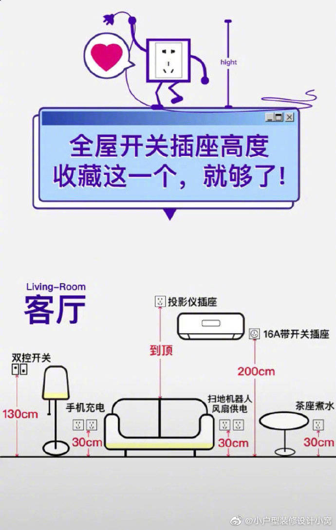 沙发插座高度一般多少