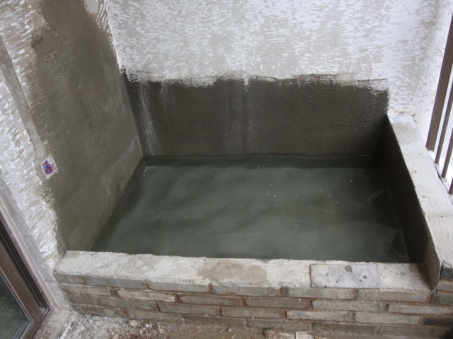 厨房砖砌水池漏水
