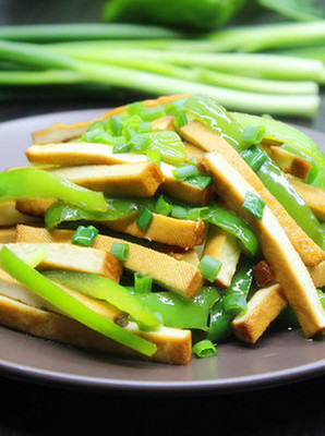 青椒炒豆腐干的做法