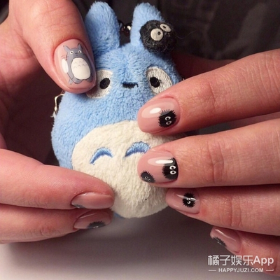 龙猫美甲