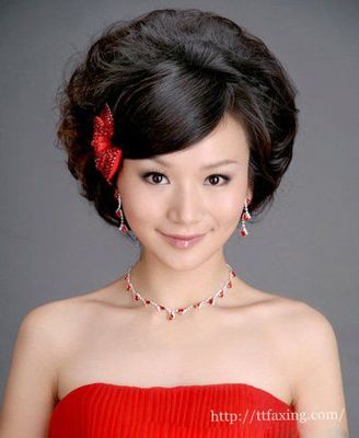 中式刘海发型