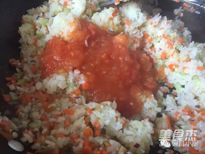 香菇番茄酱 蛋包饭