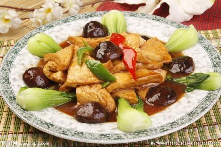 苋菜香菇豆腐