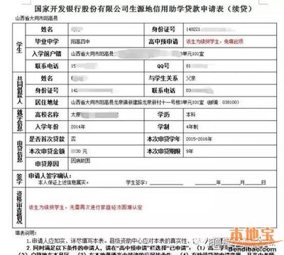贷款续贷声明