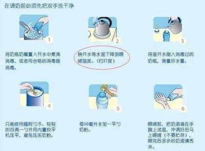 冲奶粉的步骤