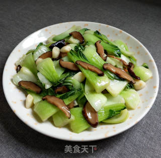 香菇油菜的具体做法