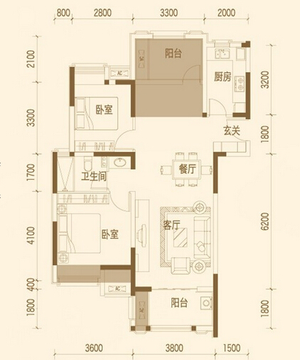 厨房门厕所门对着客厅