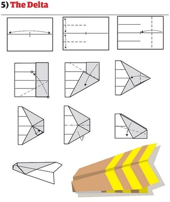 如何折一架纸飞机
