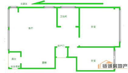 厨房和厕所在一个通道