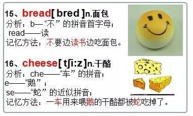 Cheese的英文读音
