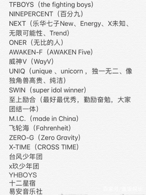 八人组合名字大全霸气
