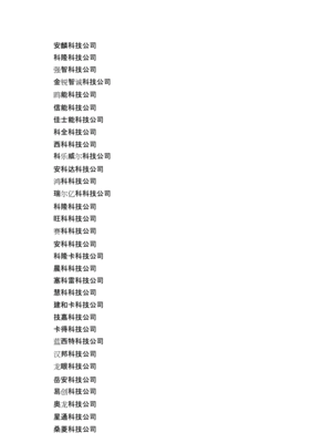 公司起名大全四字