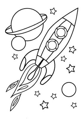 儿童宇宙太空简笔画