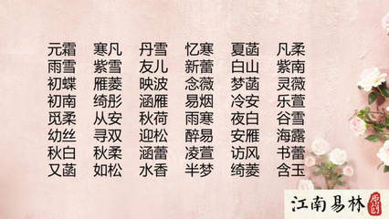 菡字取名女孩名字