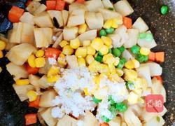 青豆炒藕丁的制作方法