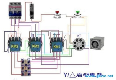 星三角降压启动图