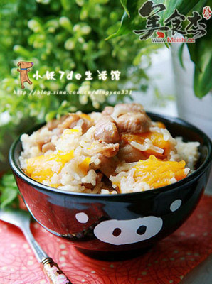 鸡肉南瓜饭如何制作方法