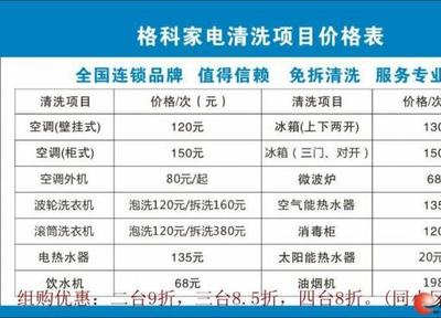 空调价格表