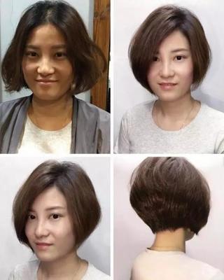 显脸瘦的发型女