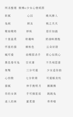 带儿的网名