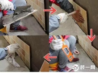 被橱柜挡住的瓷砖空鼓