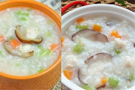 虾和香菇煮粥