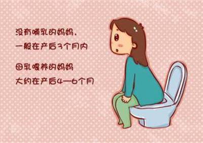 产后3个月来月经