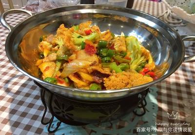 干锅菜花土豆片