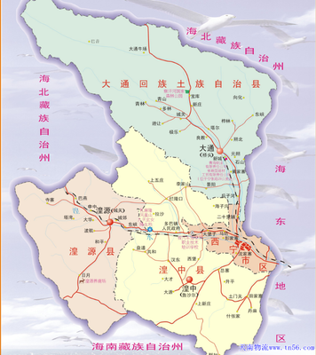 西宁市地图全图