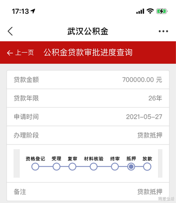 贷款审批进度