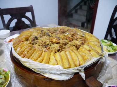 土家蒸肉的制作方法