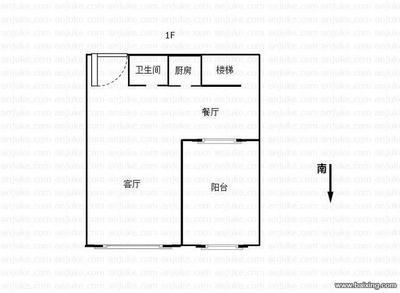 底楼是厨房 上面三卫生间