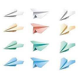 创意折纸飞机视频素材下载