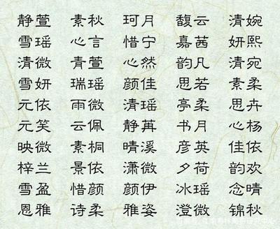 张氏女孩姓名大全