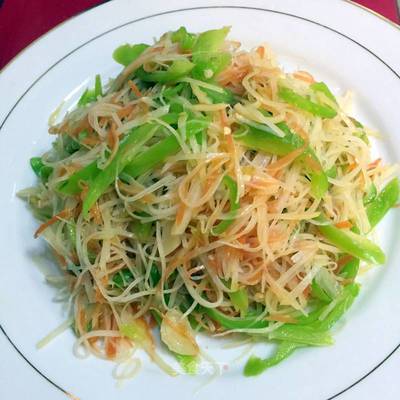 土豆丝炒红萝卜丝