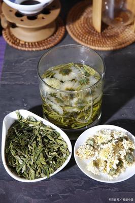 绿茶加菊花
