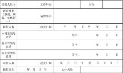 休假事由怎么写
