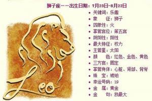 今日狮子座运势查询