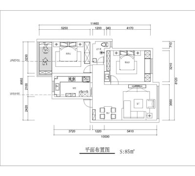 厨房平面布置图